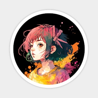 Anime Girl. Magnet